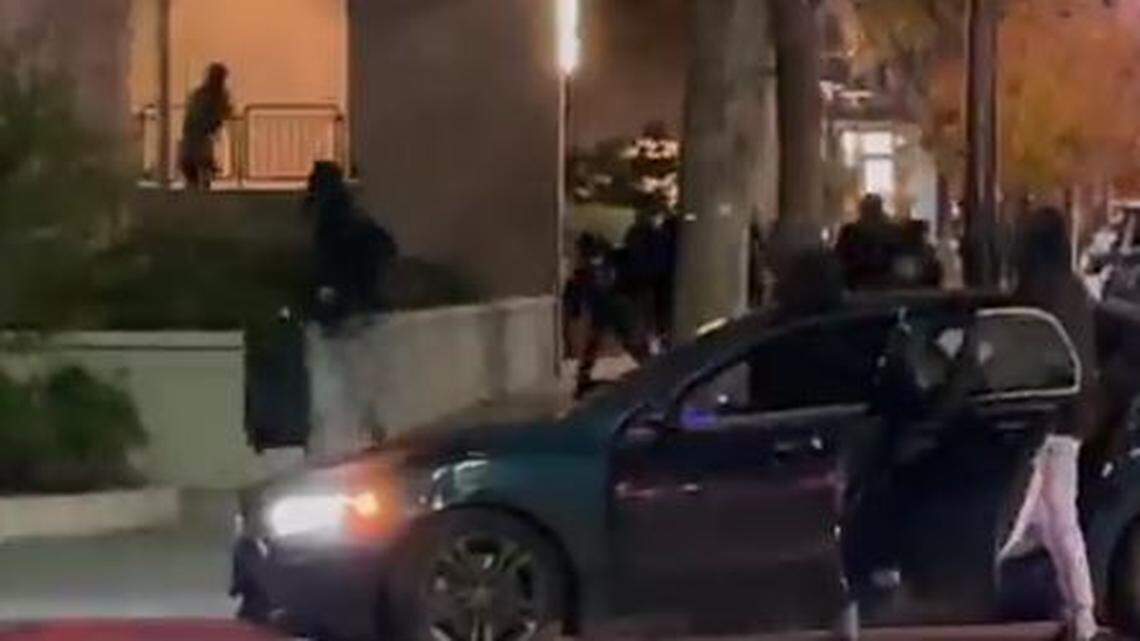 An estimated 80 people swarmed a Nordstrom store in Walnut Creek on Saturday night, California police said. Videos show thieves streaming out of the store with bags and boxes.