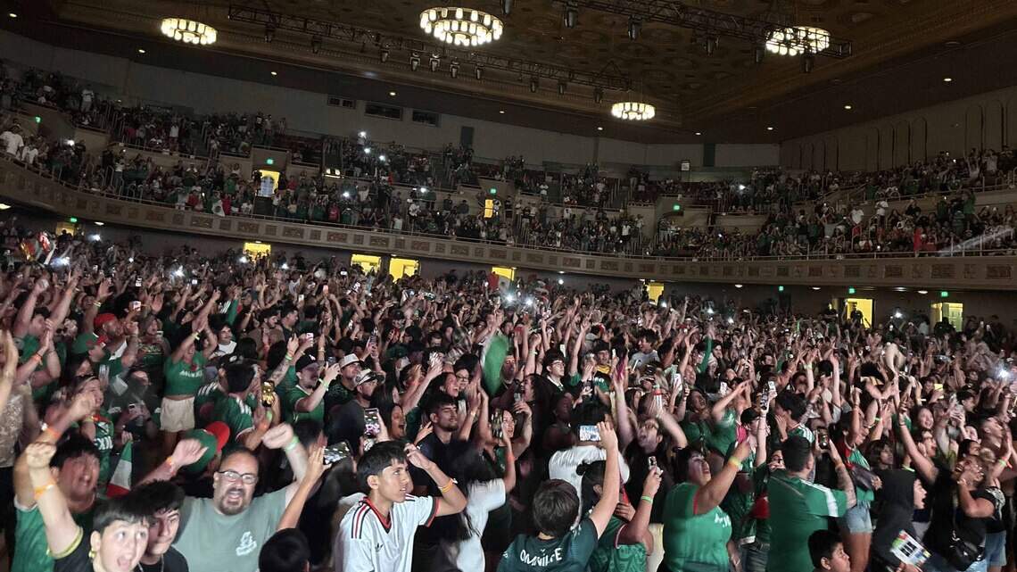 After an hour delay, Mexico fans party in Sacramento at World Cup watch party