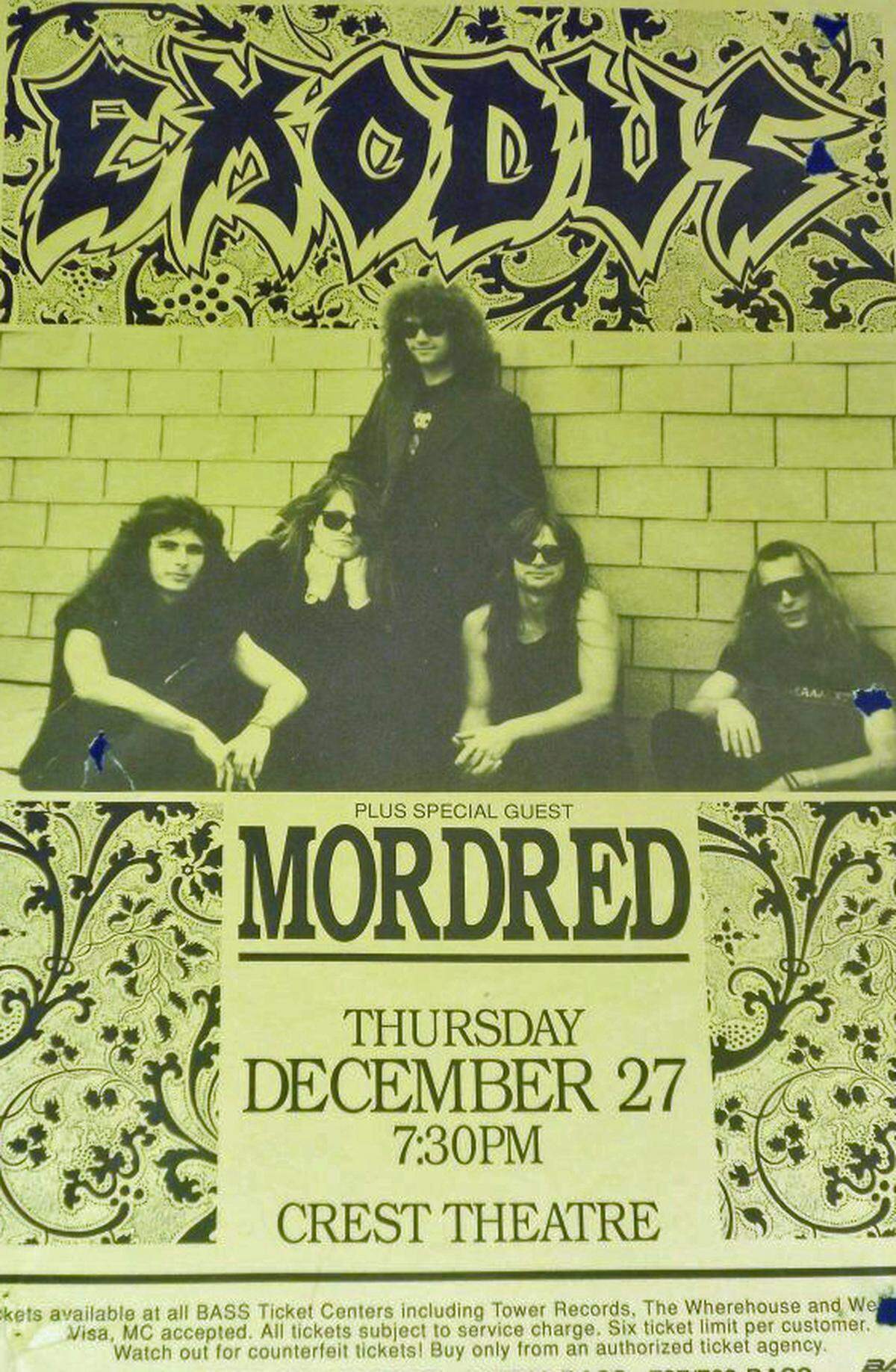 Thrash metal band Exodus has performed in Sacramento.