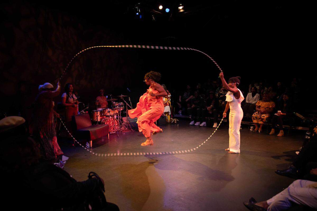 Natachi Mez and her band showcase a cultural performance featuring double Dutch jump rope. They will perform "Fire Breathing in the Wild" on Saturday, Nov. 15, 2025 in West Sacramento.