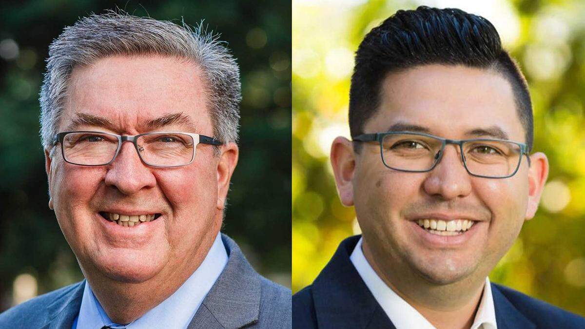 Ken Cooley, left, and Josh Hoover are candidates for the Assembly seat representing Folsom and Rancho Cordova in November’s election.