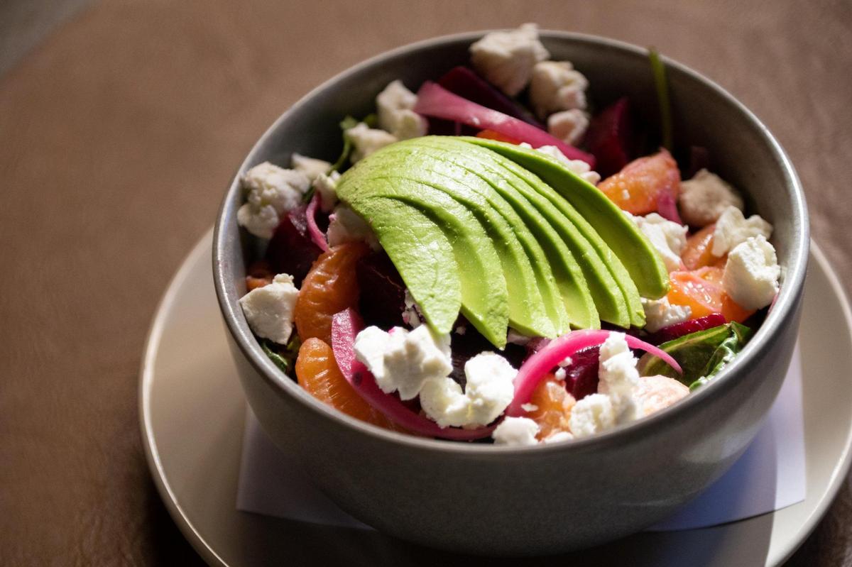 A beet salad is served at Almighty Food Co. in El Dorado Hills.