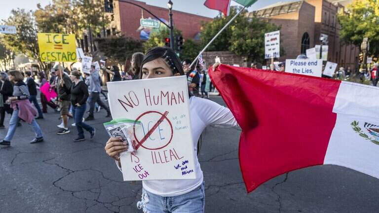 See Woodland protesters march against ICE, one week after man struck by vehicle