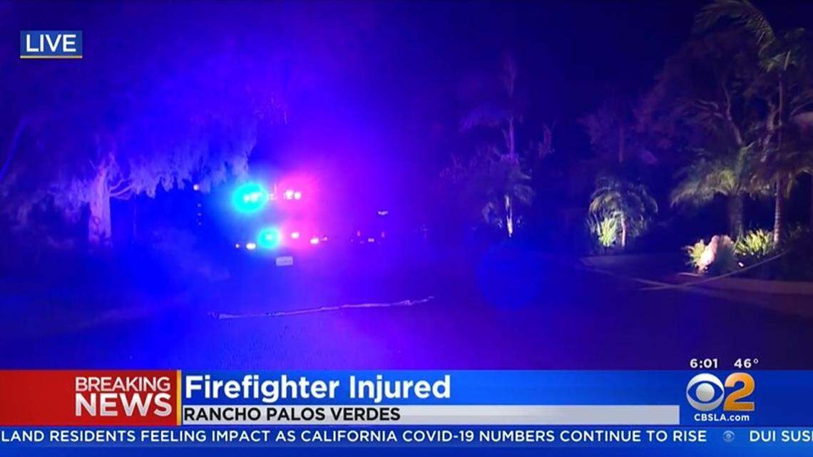 A Los Angeles County Fire Department firefighter died after being overcome by smoke while battling a house fire, officials said.