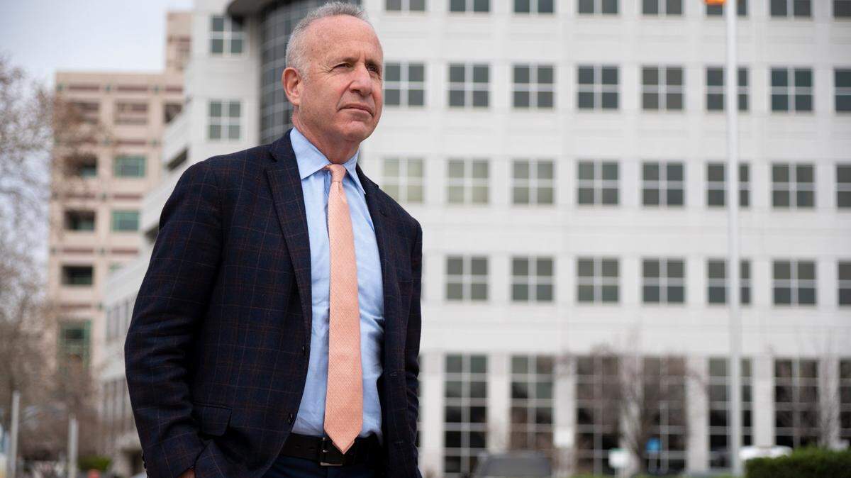 Sacramento Mayor Darrell Steinberg looks towards the site of the new UC Davis $1.1 billion Aggie Square project at Stockton Boulevard and 2nd Avenue in the Oak Park neighborhood on Wednesday, Jan. 5, 2022 in Sacramento.