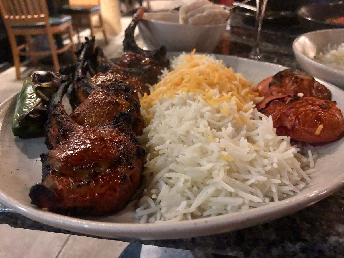 Maydoon’s rack of lamb.
