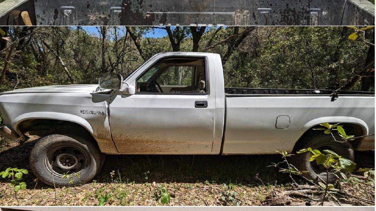 The California Highway Patrol on Tuesday April 25, 2023, was looking for the driver or the owner of a 1991 Dodge Dakota pickup believed to have been involved in an April 19, 2023, hit-and-run crash on Union Mine Road in El Dorado County, California.