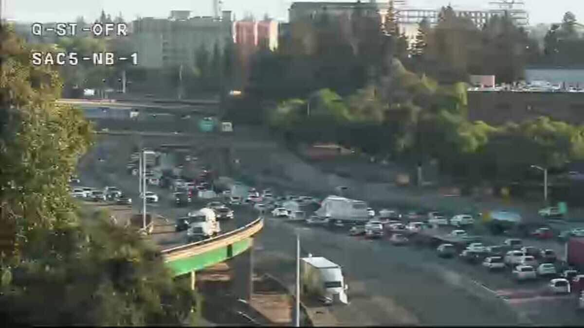 Lost lumber load causes I-5 commute headache through downtown Sacramento