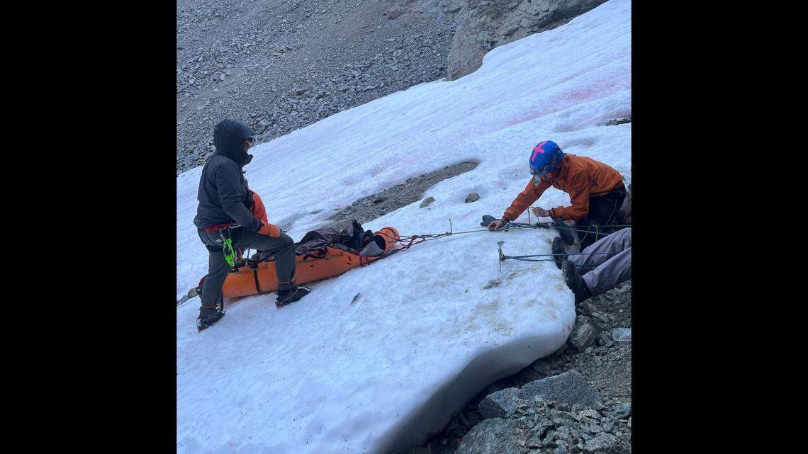 When the team reached the man at around 1 a.m., he was “mildly hypothermic,” rescuers said.