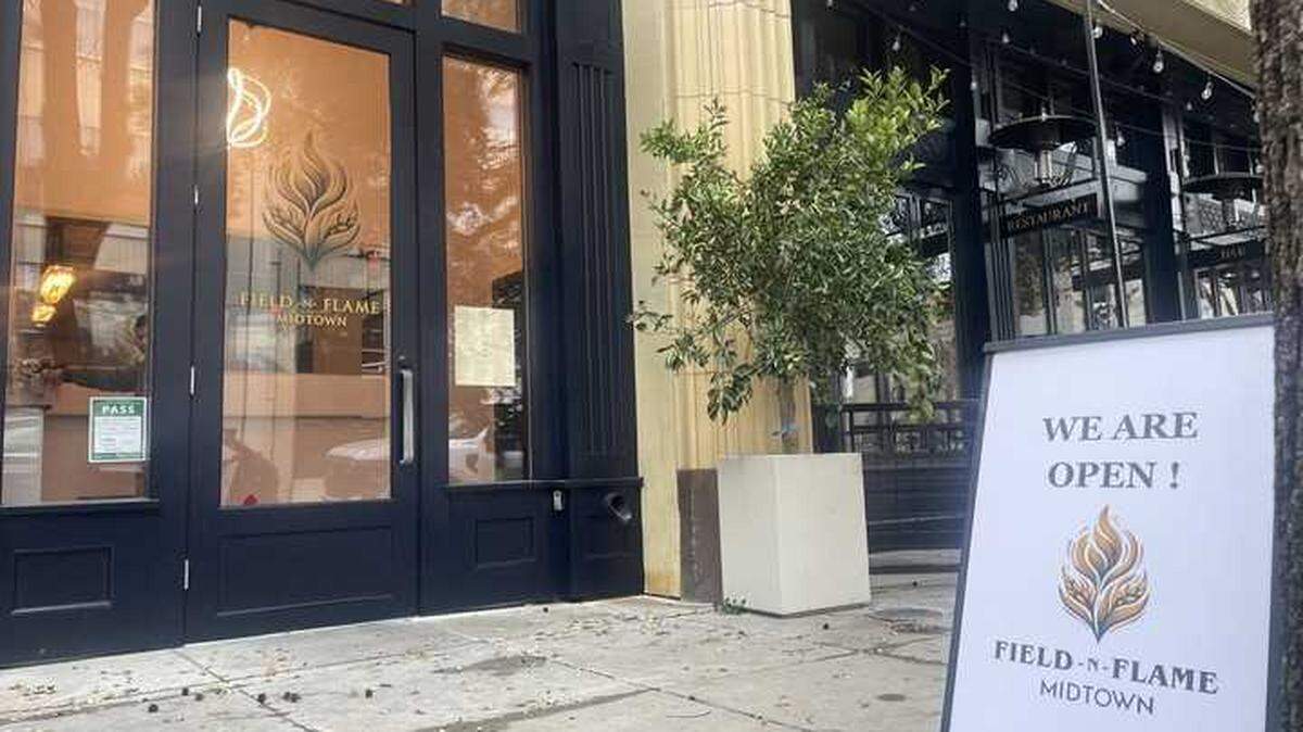 Field-n-Flame Midtown Restaurant, located at 1521 L St., is an American and Mediterranean cuisine that opened March 3, 2025, in Sacramento’s midtown.