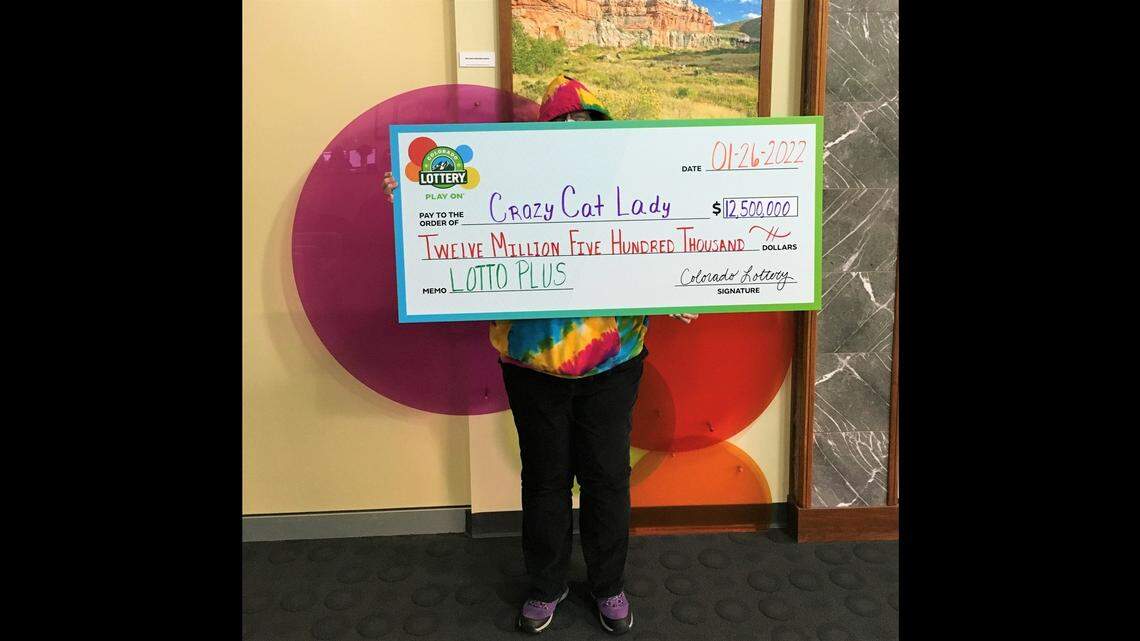 A woman took home the jackpot after buying a lottery ticket from a Safeway gas station in Monument, Colorado, on Jan. 19, 2022. She claimed her winnings on Jan. 26, 2022.