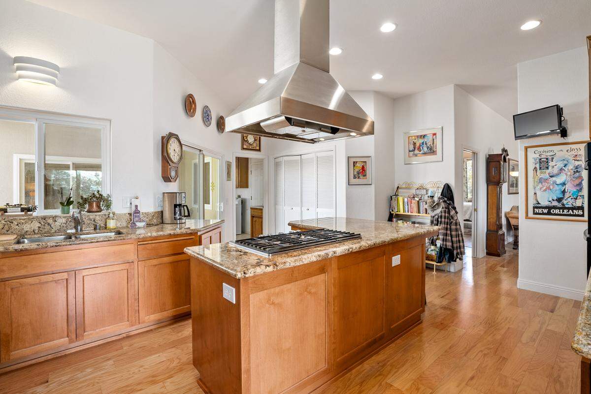 Inside the main house at the Barr Creekside Vineyard estate is a gourmet kithcen.