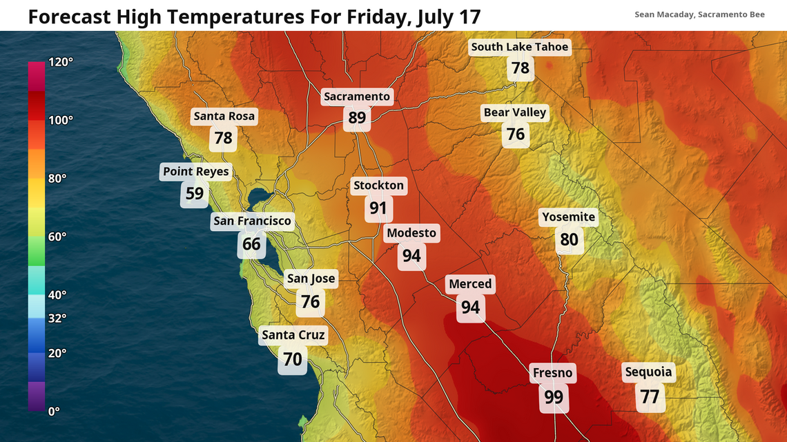 How hot will the Central Valley get this weekend? Here’s our forecast