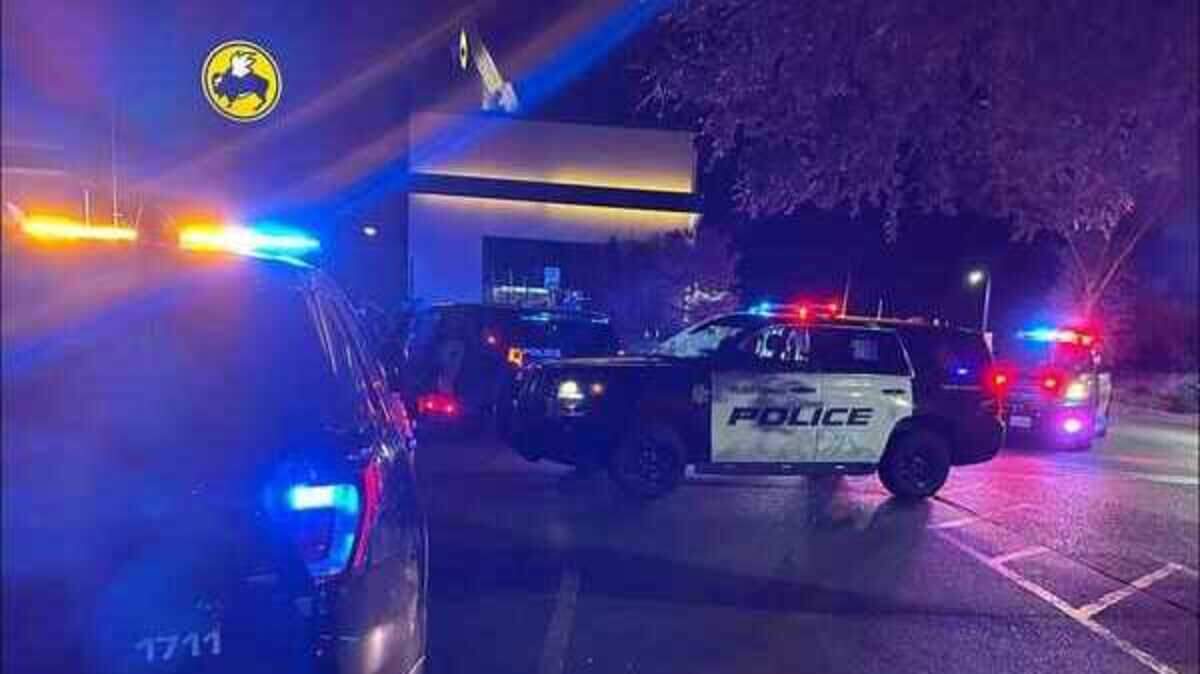 Officers on Saturday night July 29, 2023, responded to a brawl inside a Buffalo Wild Wings, where barstools and glass bottles were thrown and a brandished gun forced customers to flee the restaurant on Harter Parkway in Yuba City, California.