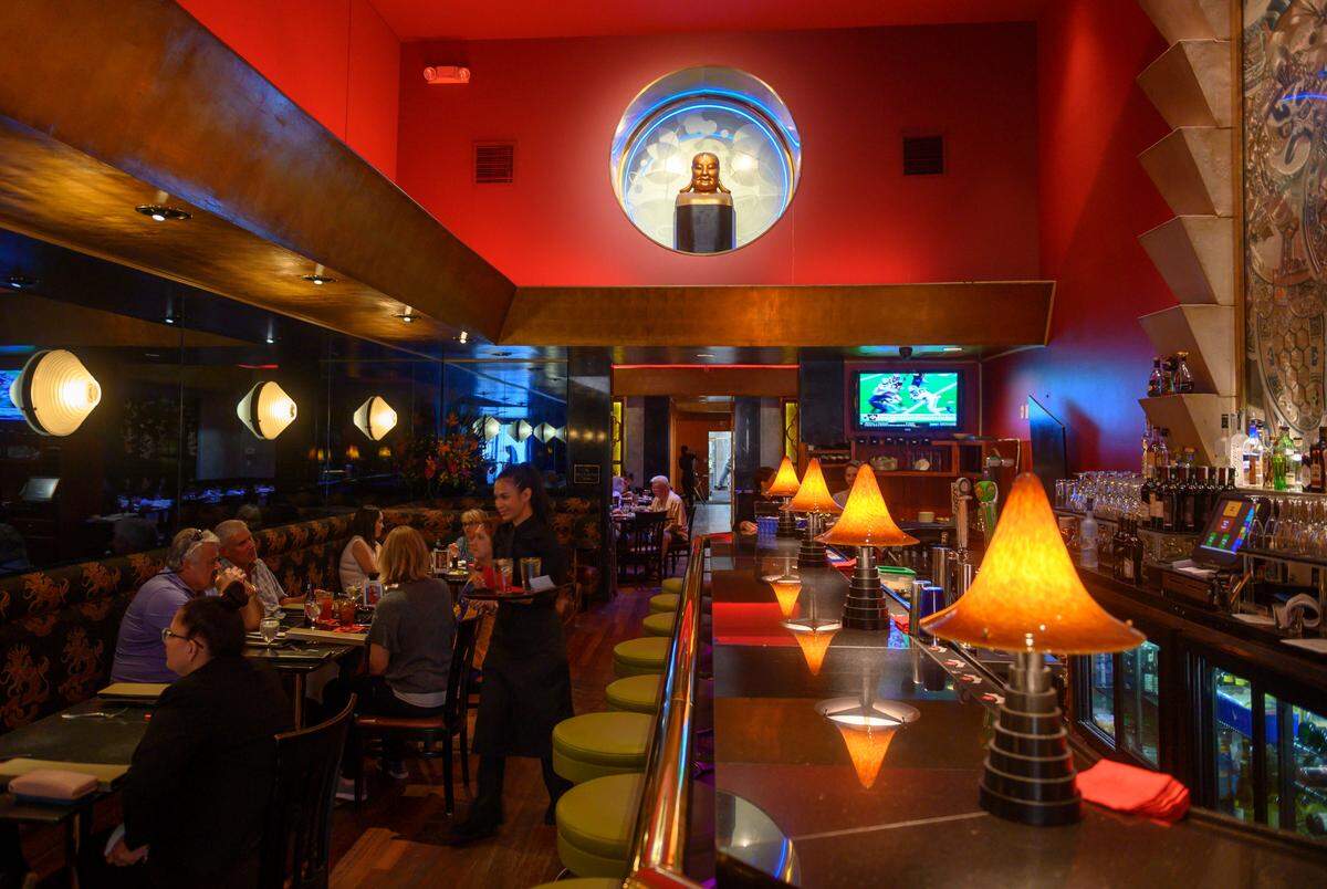 Frank Fat’s features dramatic colors and interior.