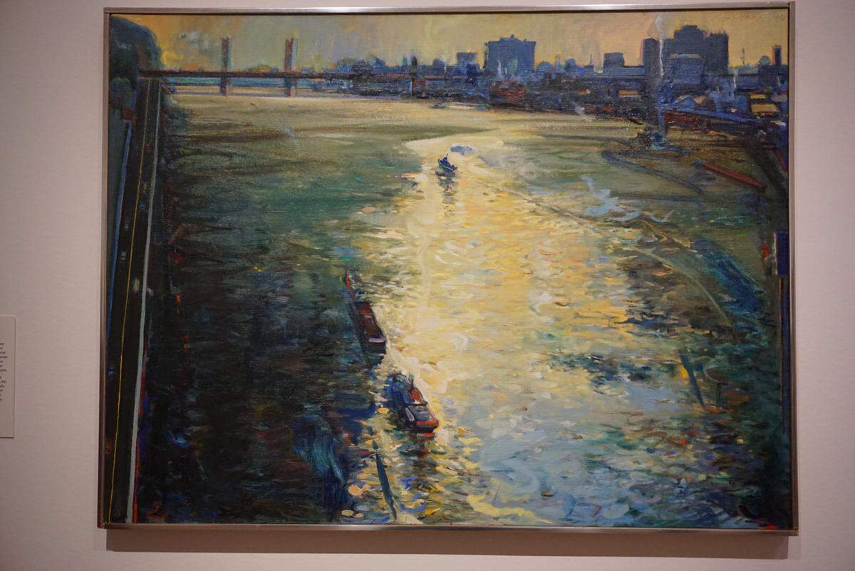 Wayne Thiebaud “Sacramento,” 1982, on view at The Legion of Honor.