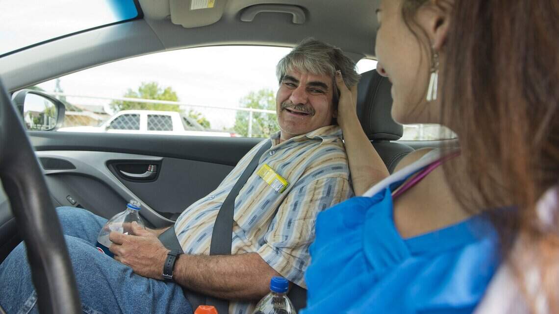 Mentally ill man ‘dumped’ by Nevada has happy reunion with daughter