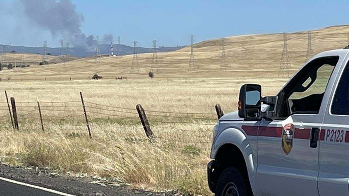 The Sandra Fire burns in Butte County east of Oroville on June 30, 2022. The fire has prompted evacuation orders in the Forbesville area.
