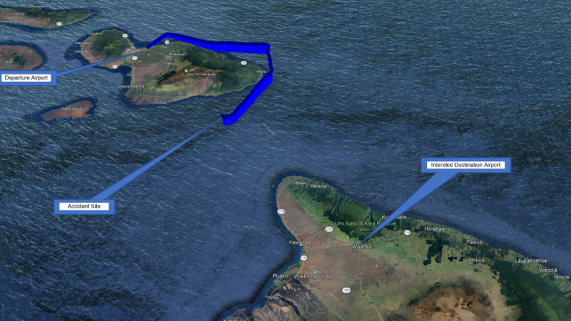 A Hawaii Life Flight departed from the Kahului Airport on Maui, and it was set for the Waimea-Kohala Airport on the island of Hawaii on Dec. 15, 2022. The plane crashed into the ocean, and all three crew members were killed, officials said.