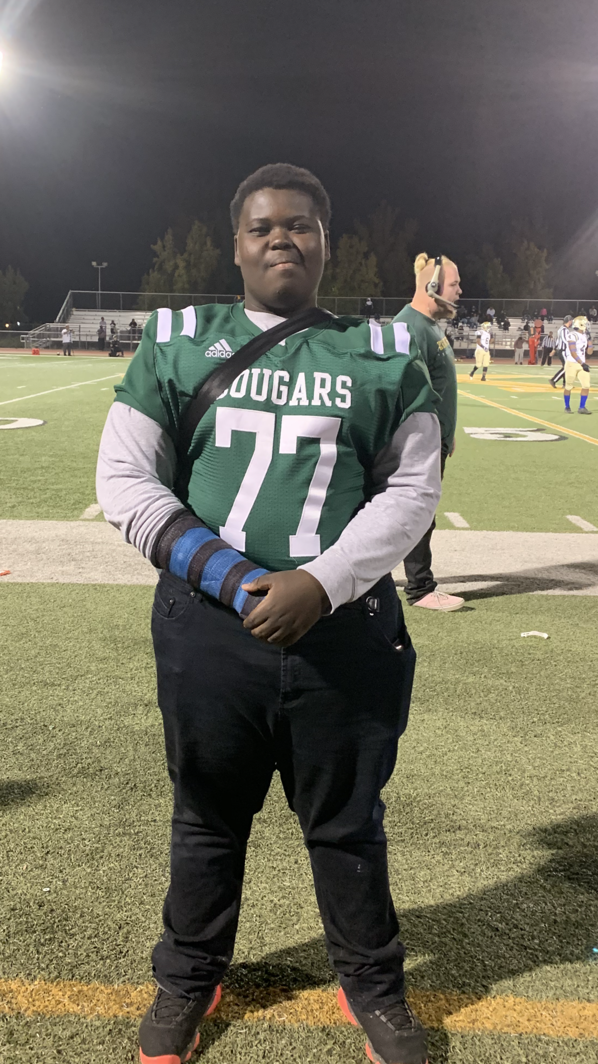 Emmanuel “Manny” Antwi, a senior lineman and Kennedy High School team comedian, died after a football game in March 2020.