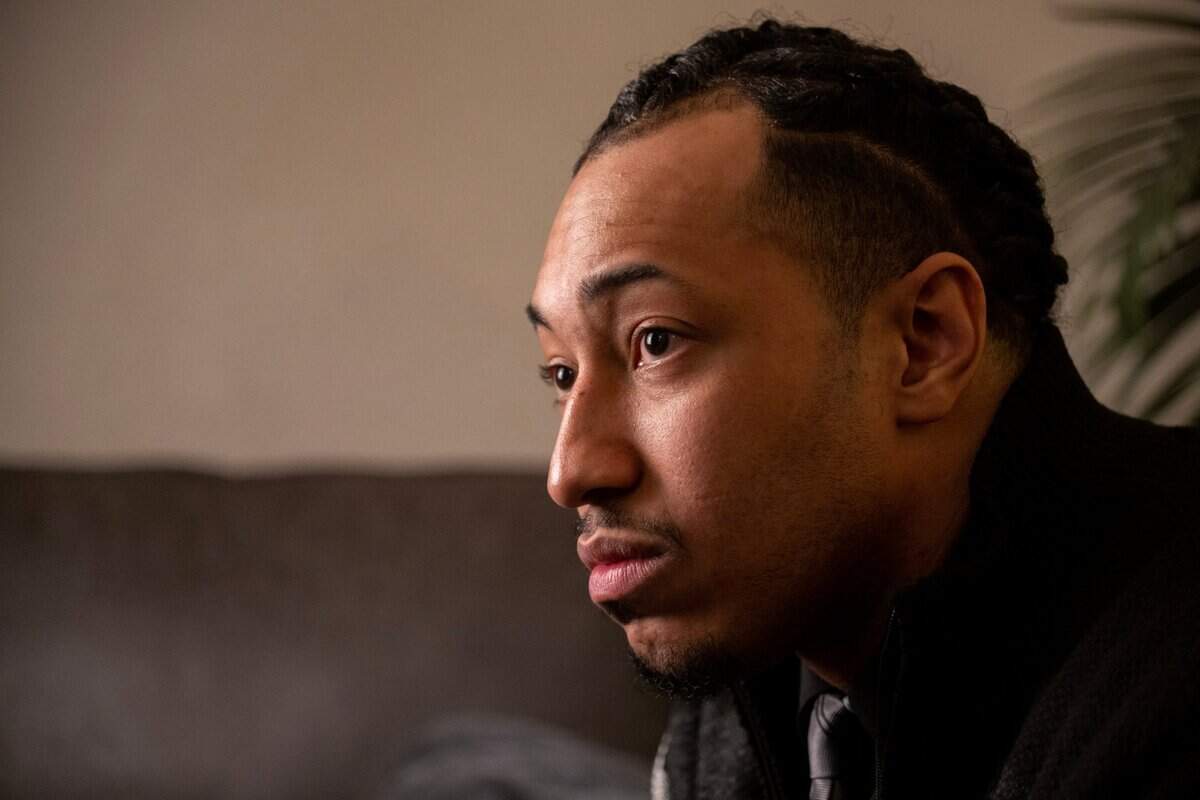 Harvest Davidson, 27, talks at his mom’s home in Sacramento on Dec. 20, about his experience awaiting trial for seven years in El Dorado County jail.