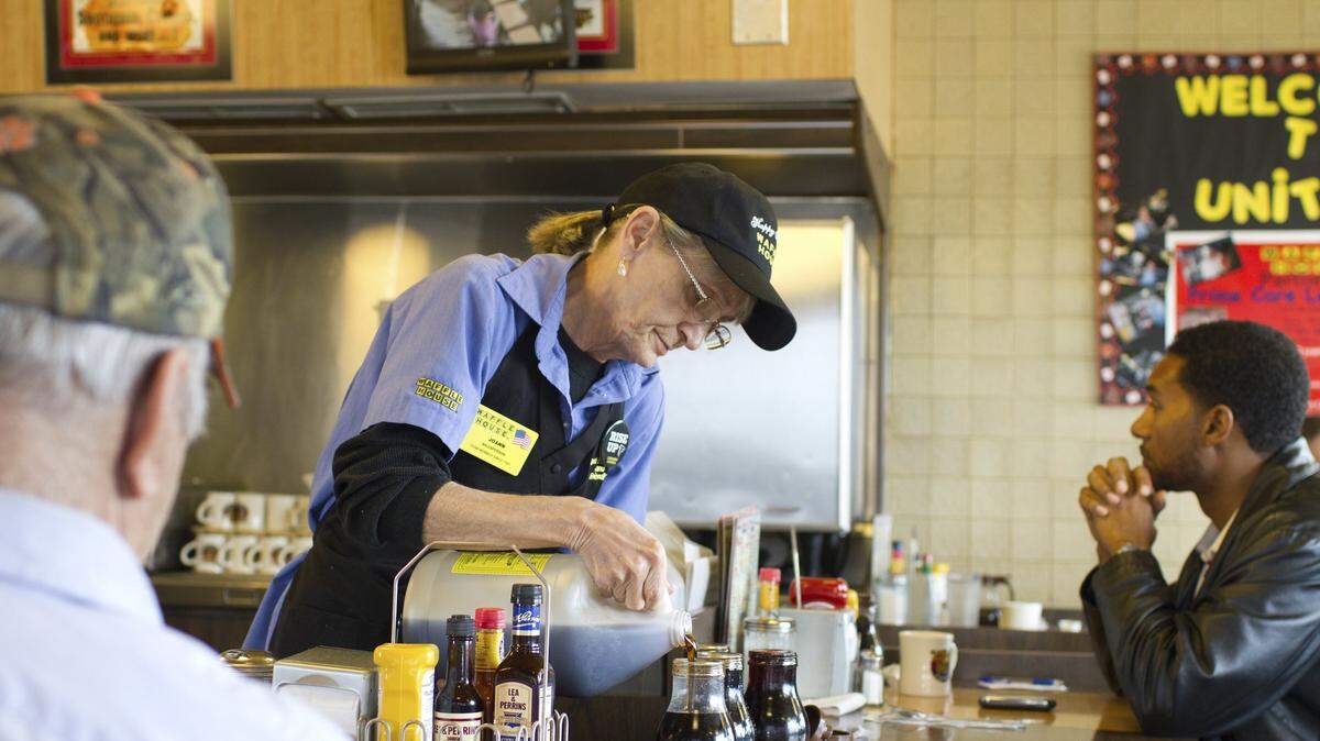 Waffle House, with more than 1,900 diners nationwide, is a fixture of Southern life. In Georgia, where the 24-hour chain originated, it’s hard to find a freeway exit where the restaurant’s sign isn’t visible.