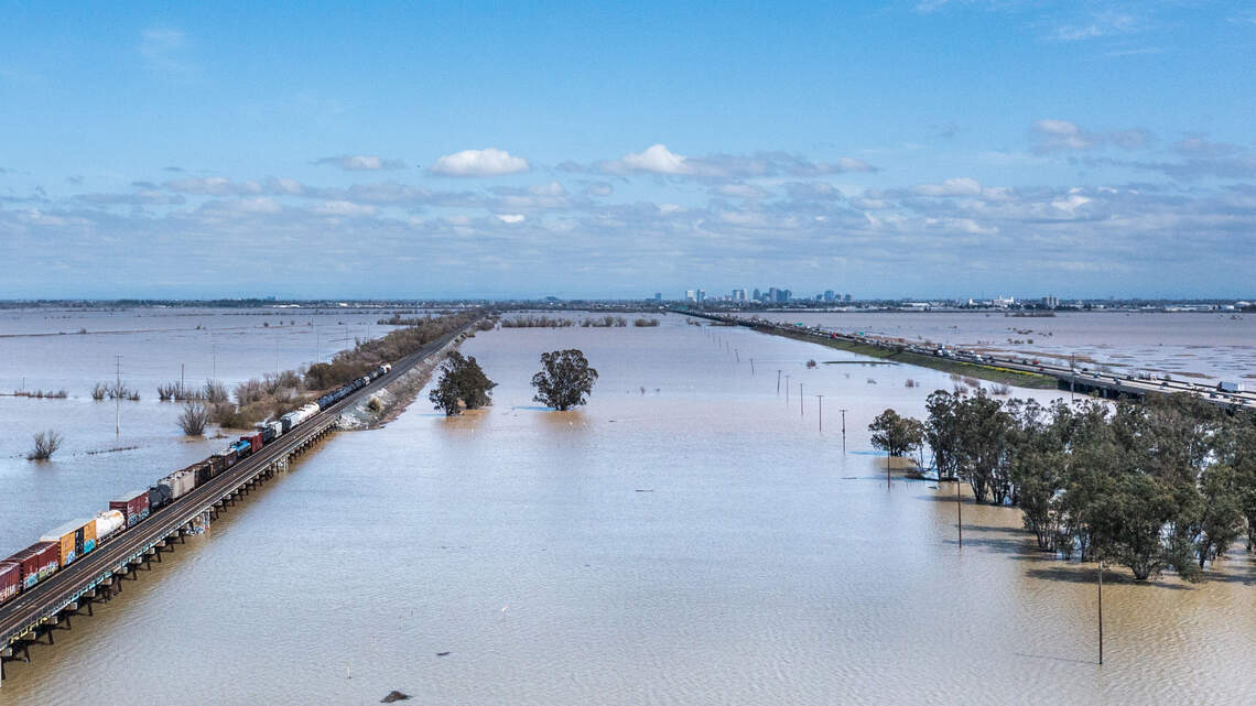 The Yolo Bypass is filled with water after some dry years. Here’s how often that happens