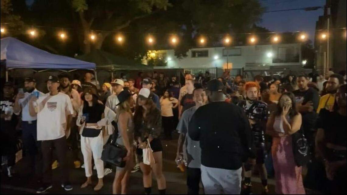 On September 16, 2021, Sacramento residents enjoy performances by local artists during an artist showcase for the 916 Fest at the Co-Op Spot, located at 317 12th Street.