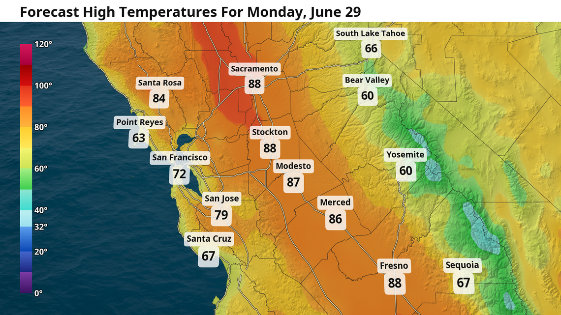 Temperatures to stay mild as Sacramento and the Central Valley roll into July