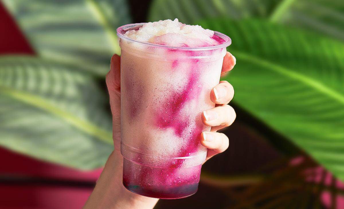 Taco Bell’s Dragonfruit Freeze drink debuted at locations nationwide on Thursday, April 24, 2025.