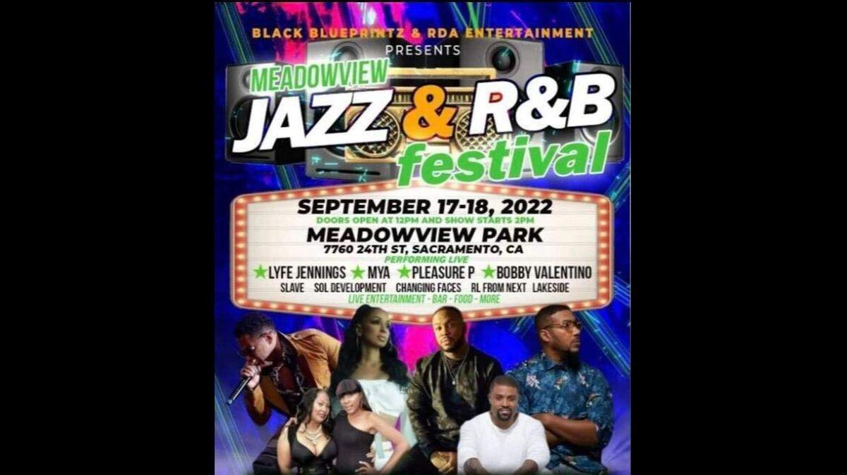 Black Blueprintz and RDA Entertainment present the Meadowview Jazz and R&B Festival featuring acts such as Mya, Lyfe Jennings, and more on September 17 and 18.