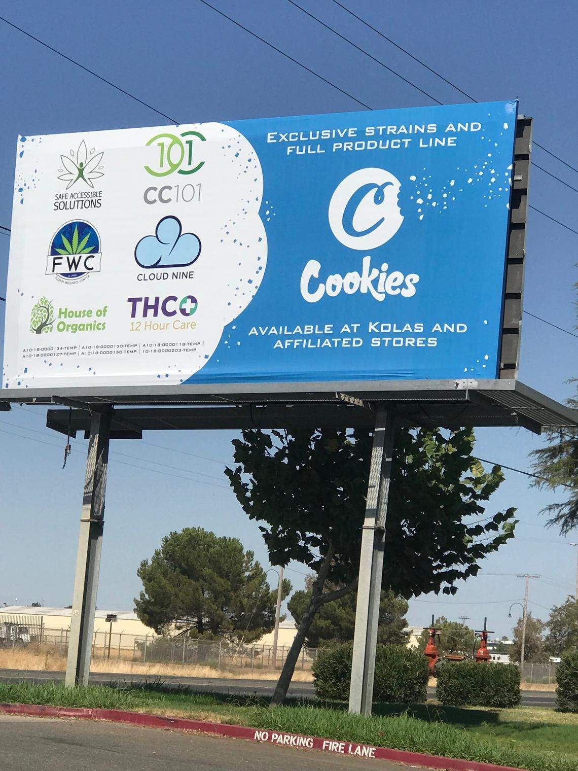 A billboard in south Sacramento advertises six of the pot dispensaries controlled by businessman Garib Karapetyan. A man indicted in the campaign finance case linked to attorney Rudy Giuliani case is an officer of the THC dispensary.