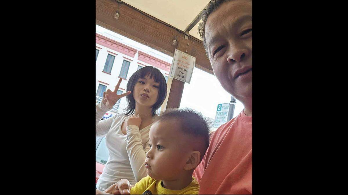 Bee Lao poses for a selfie with his daughter, Sophia Lao, and baby son, Benjamin Lao. Lao was hit by a car and killed while walking on Marysville Boulevard, one of Sacramento’s most dangerous roads. The 46-year-old father was the fourth person to die on Marysville in two years.