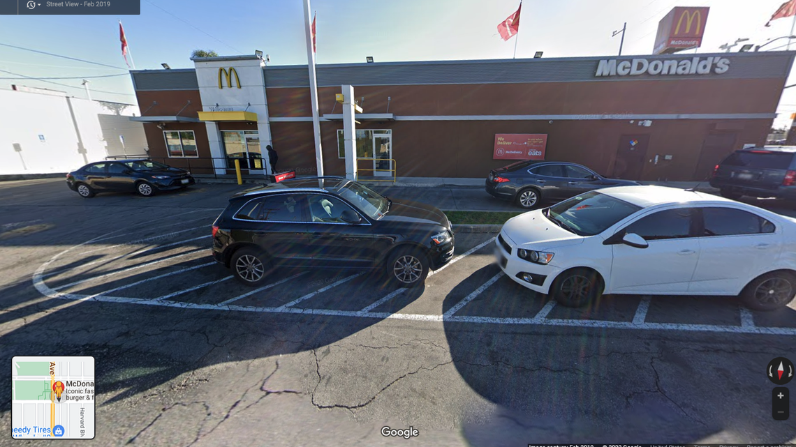 A man was shot outside this McDonald’s, officials say
