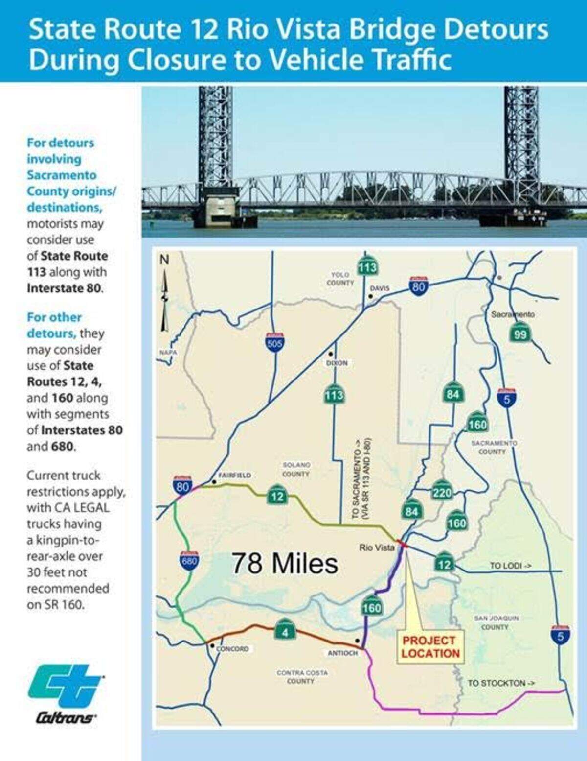 Map provided by Caltrans
