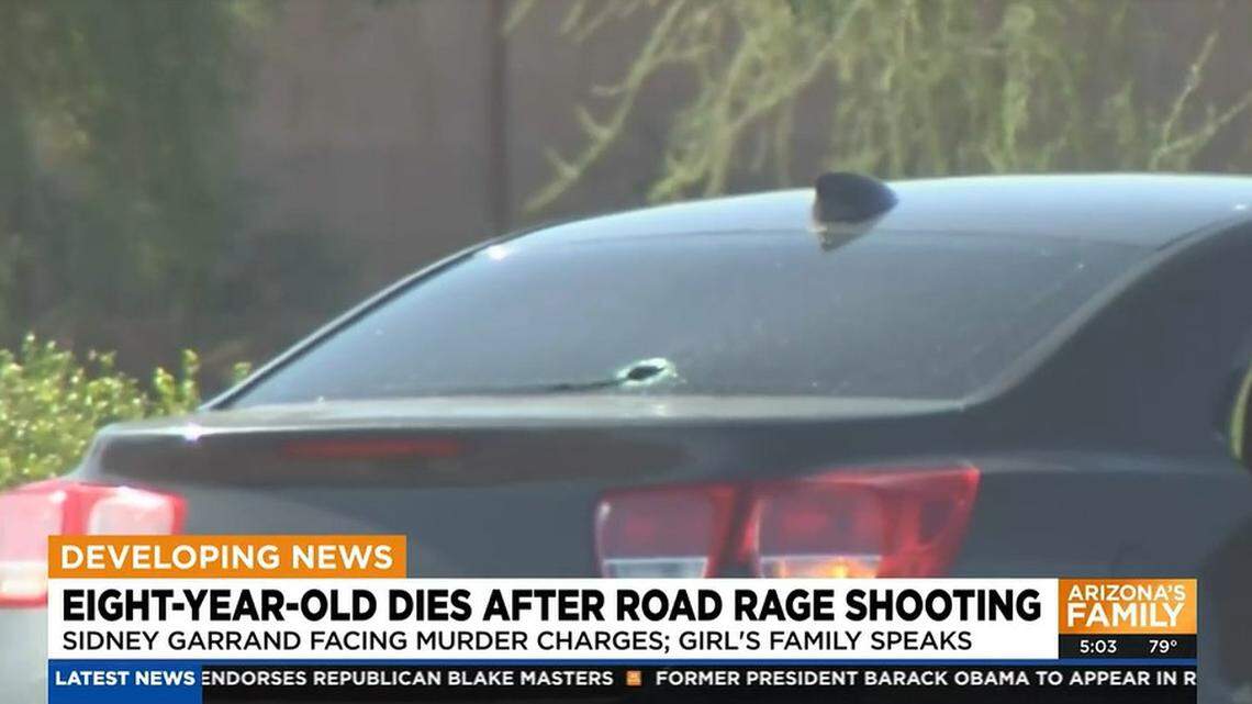 A road-rage dispute in Phoenix killed an 8-year-old girl riding home from school with her family, Arizona police say.