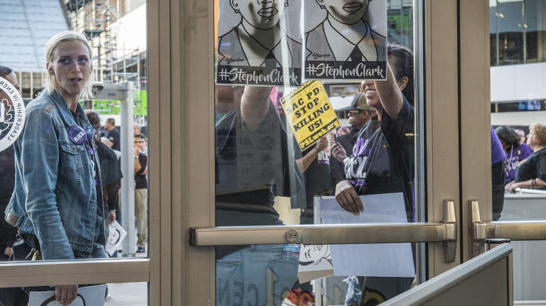 Sacramento was ready for Stephon Clark protests at Golden 1 Center. Here’s what happened