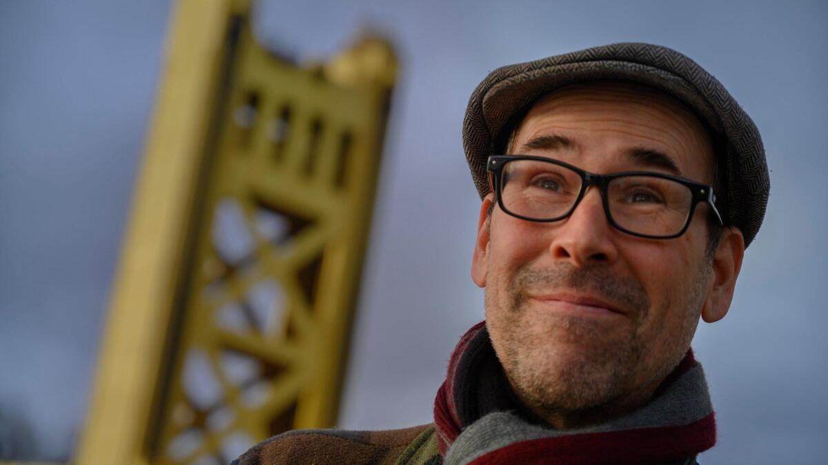 Local comic Keith Lowell Jensen on January 17, 2019.