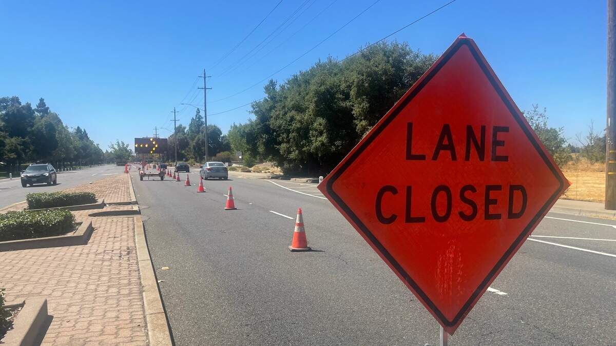 Motorists will have to navigate lane closures on Franklin Boulevard, near Sims Boulevard, this week.