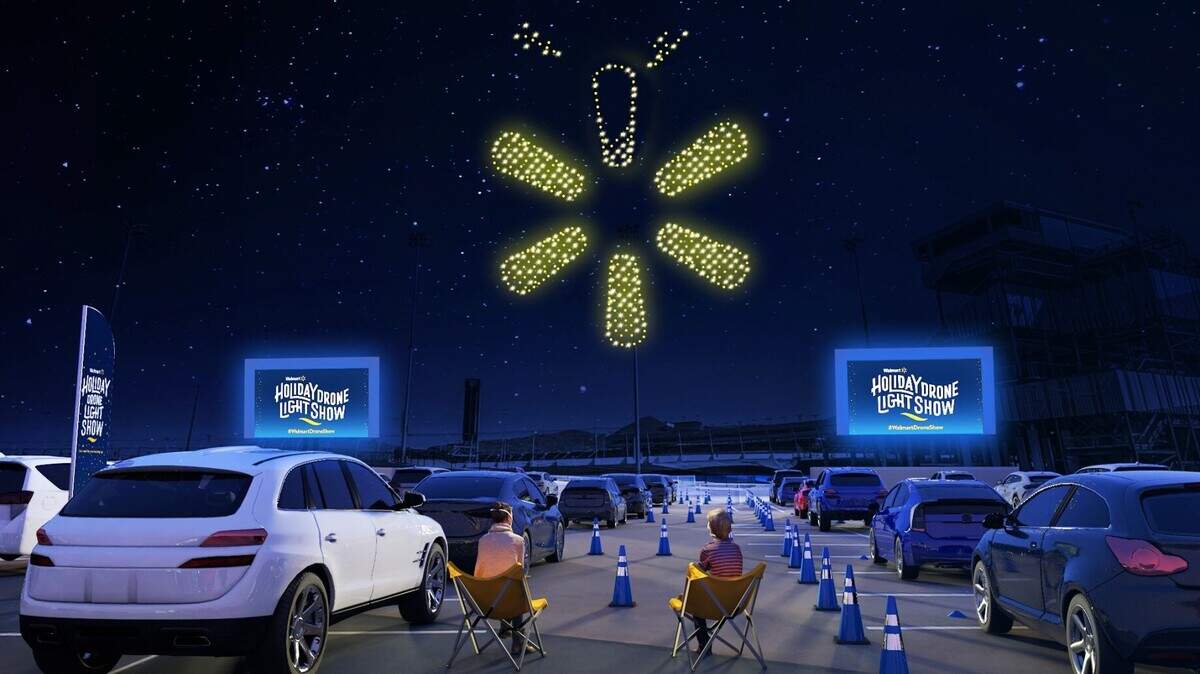 Walmart’s Holiday Drone Light Show was set to visit Sacramento Dec. 18, but has since been canceled.