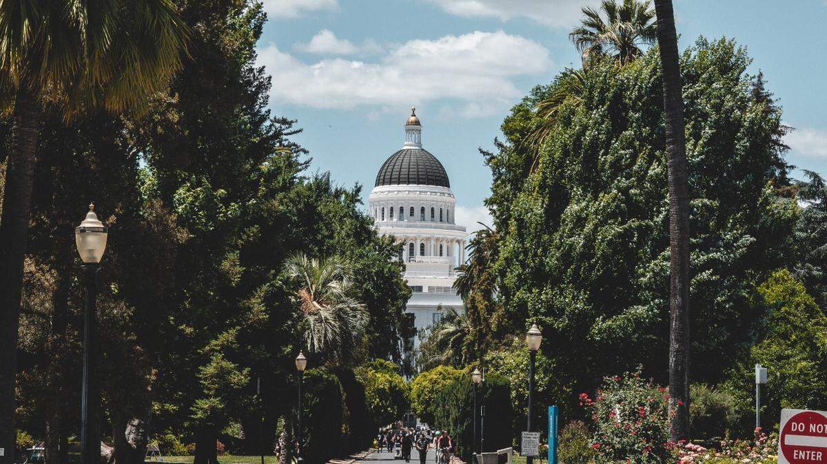 The state Capitol building in Sacramento.