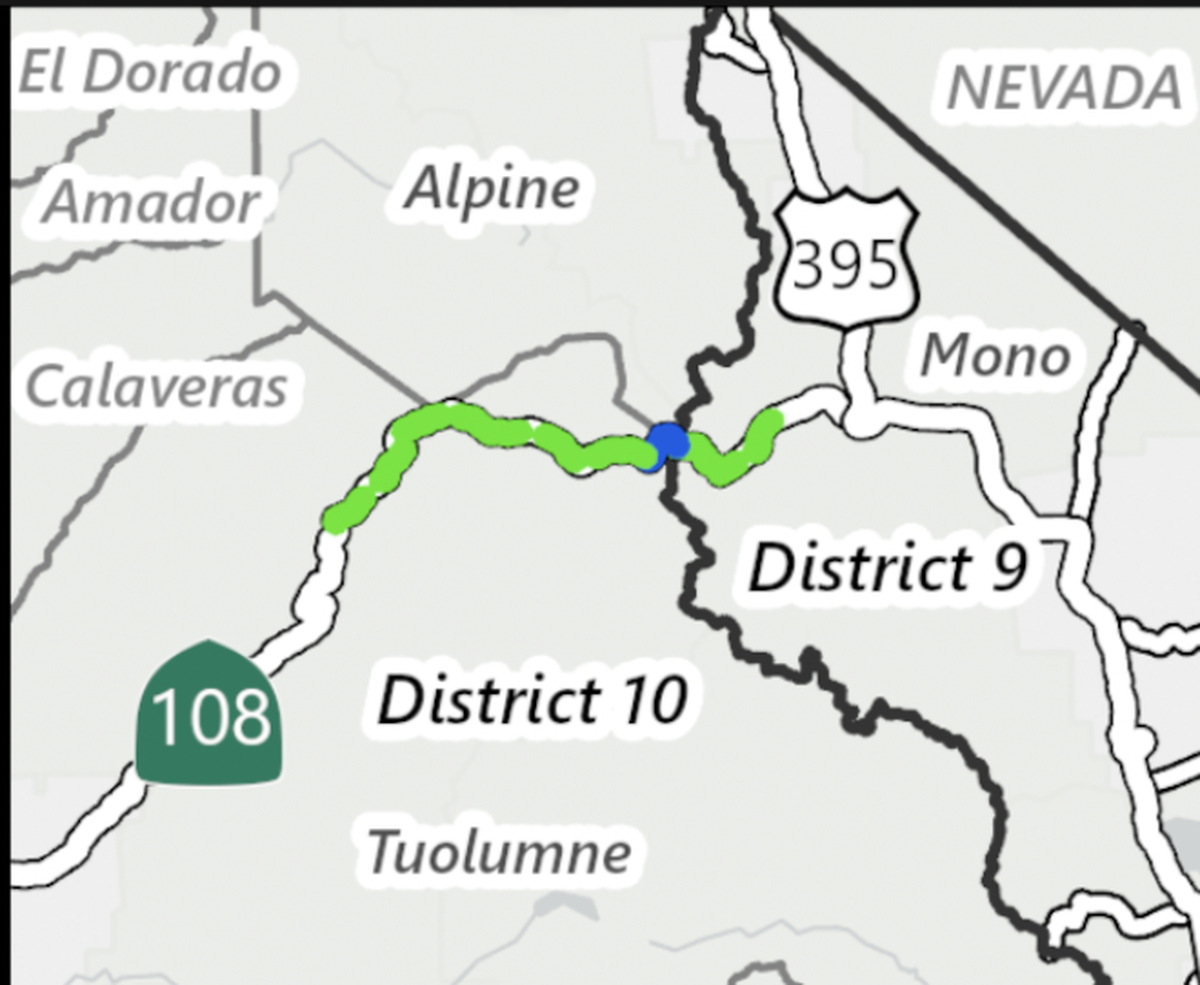 Where crews are working and meeting up on Highway 108.