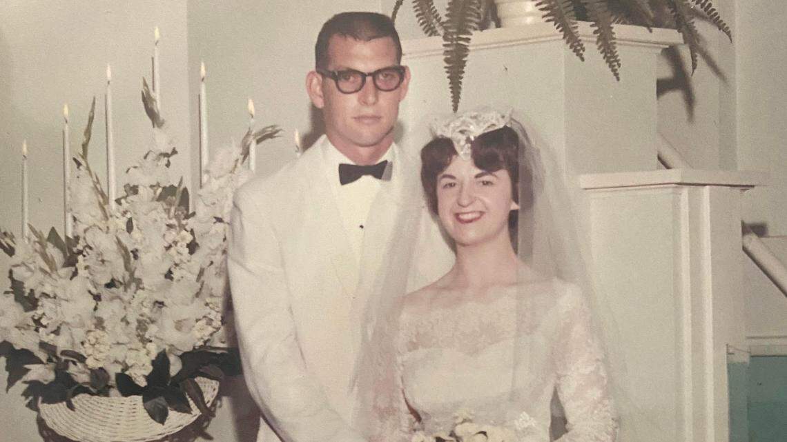 The author on her wedding day.