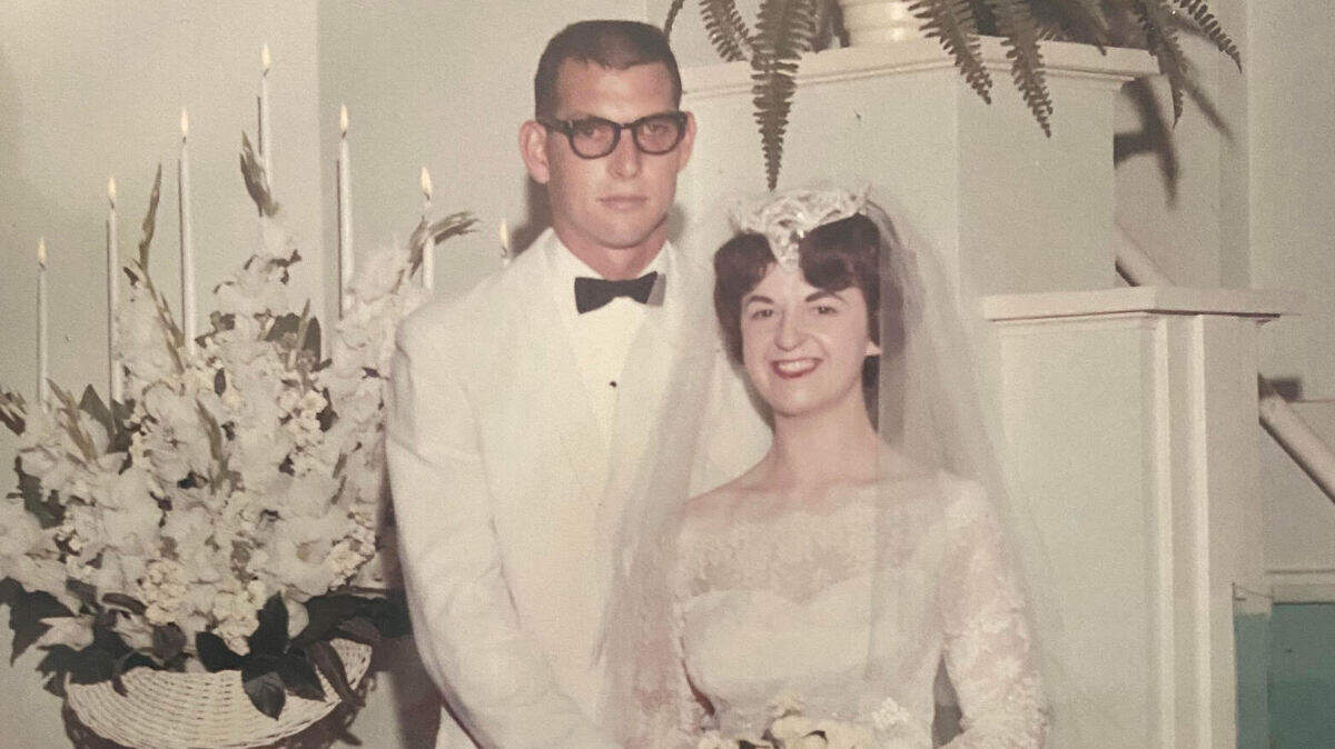 The author on her wedding day.