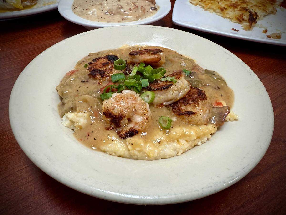 Swanston Estates’ Sarom's Southern Kitchen serves traditional Southern fare, like this shrimp and grits