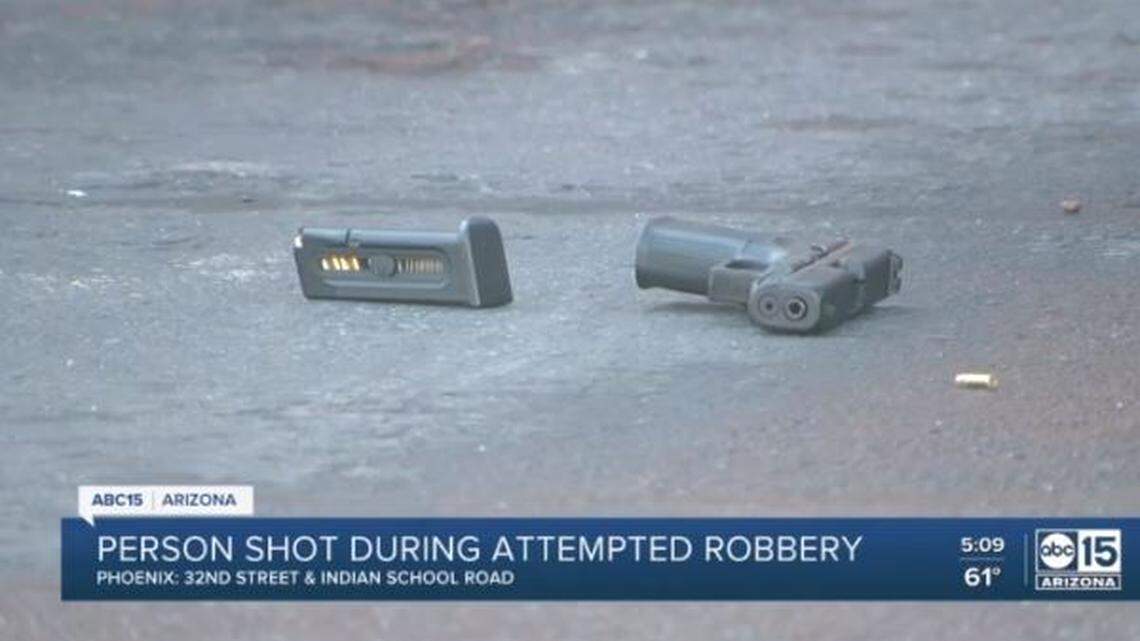 A bystander shot at a fleeing shoplifter in Phoenix on Saturday but accidentally hit an employee giving chase, Arizona police say.