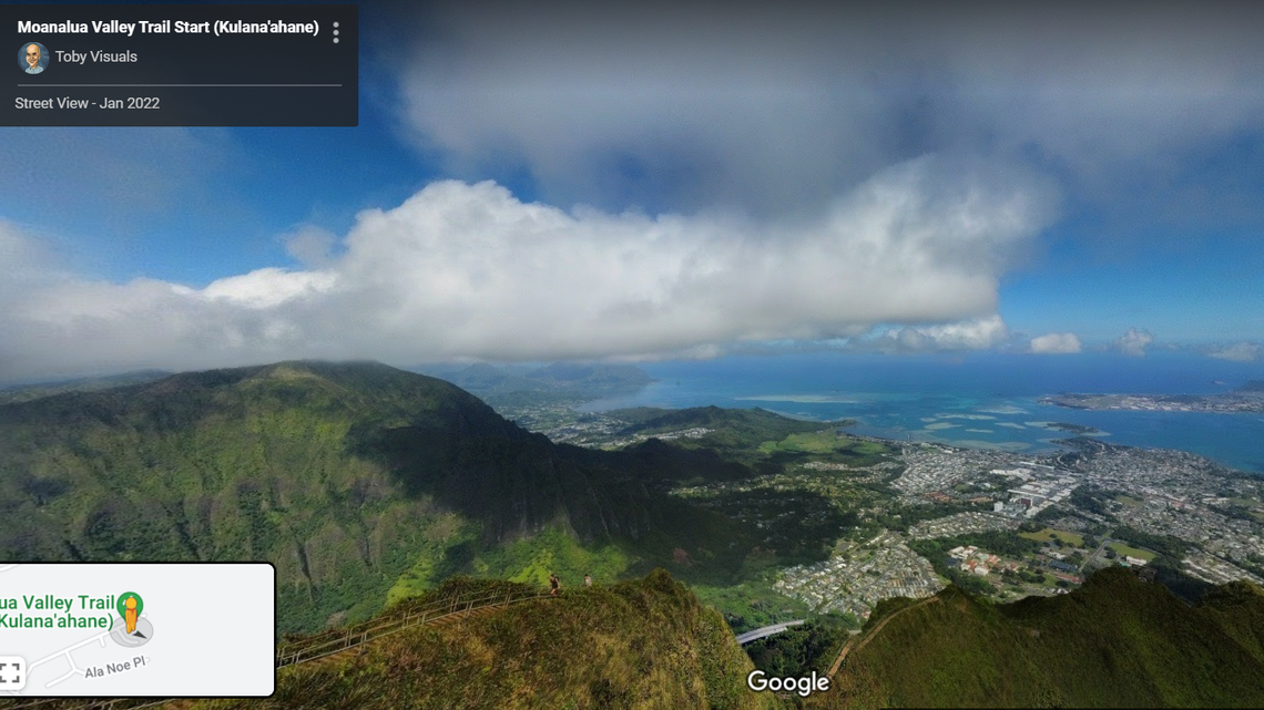 The hiker was airlifted during his climb of the Moanalua Middle Ridge.