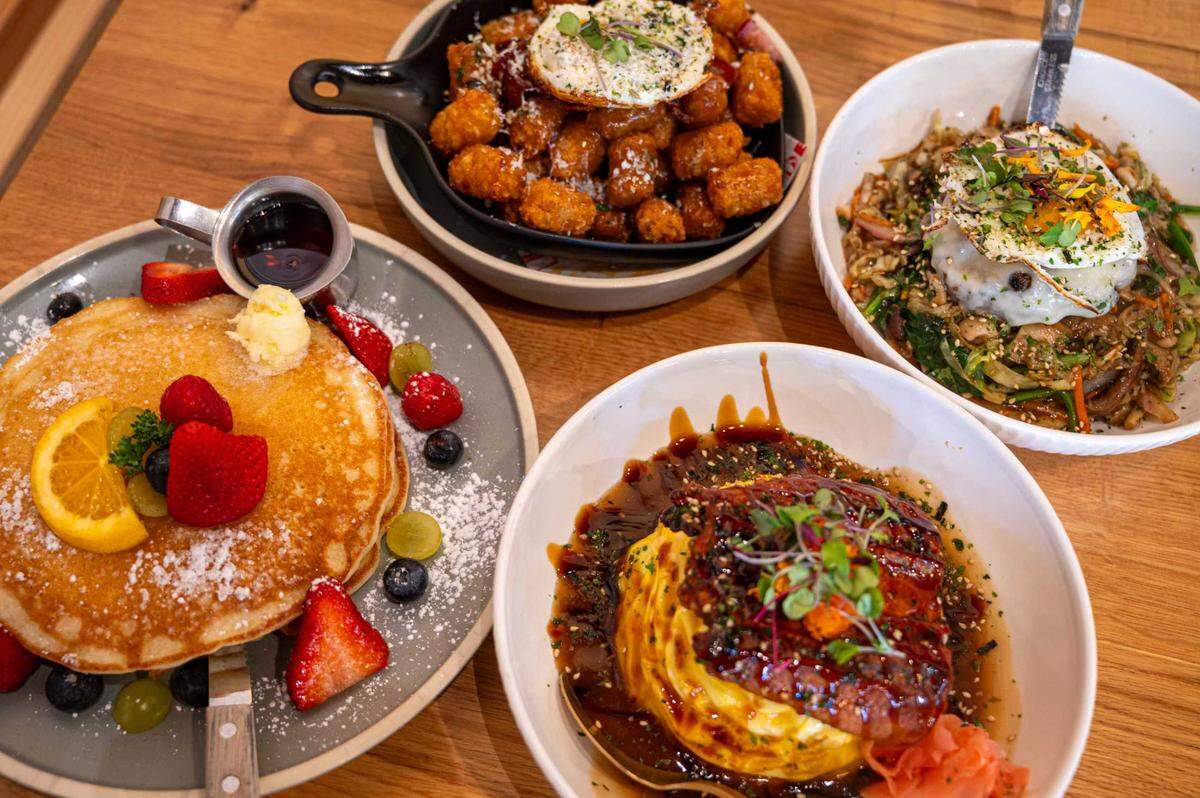 Classic American breakfast items and Asian fusion dishes are available at Sunny Side Breakfast in Sacramento on Tuesday.