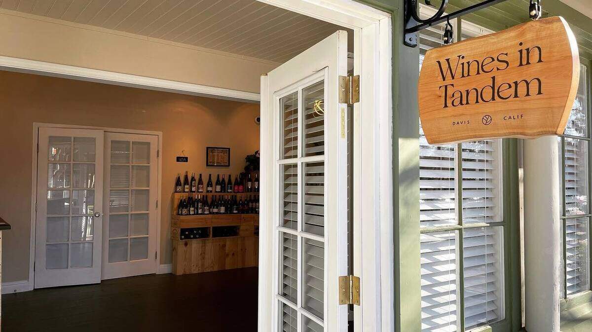 Wines in Tandem at 222 D. St, Davis is open with limited hours for wine tasting and bottle purchases.