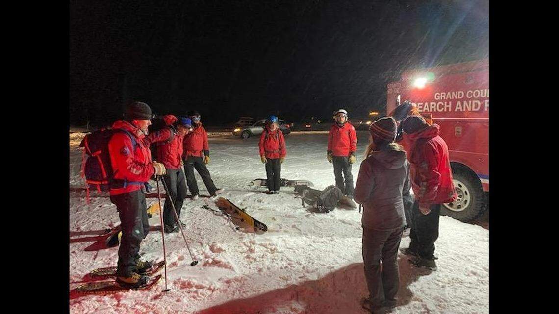 A stranded hiker was rescued after triggering an avalanche while on a Colorado mountain trail, rescue officials said. 